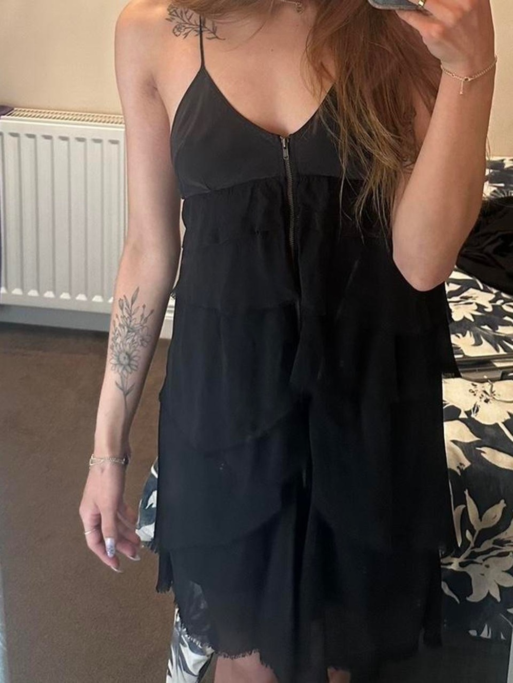 Aritzia Wilfred 100% Silk Black Dress S